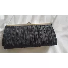 Cartera Sobre Fiesta Negro Y Plateado 