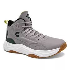 Tenis Basquetbol Hombre Charly Gris 124-408