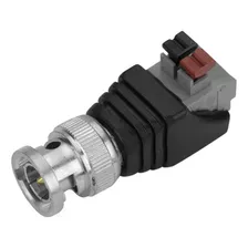 200x Conector Bnc Macho Borne Engate Rápido Câmera De Cftv