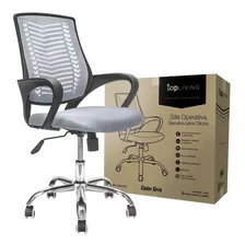 Silla De Escritorio Top Living Ergonómica Negra Ejecutiva