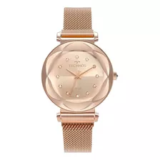 Relógio Technos Feminino Crystal Rosé 2035msb/4j