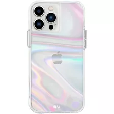 Funda De Pompa De Jabón Para Teléfono 13 Pro Diseño Iridisce