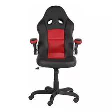 Silla Pc Escritorio Gerente Negra Con Rojo Silla Ejecutiva