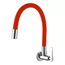 Torneira De Cozinha Monocomando Doan Metalflex Pared Me0 Vermelho