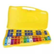 Metalofono Cromatico De 25 Notas Con Estuche Extreme Exxl002 Color Amarillo