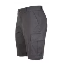 Bermuda Hombre Cargo Farenheite By Mockba Iker Gris Plomo