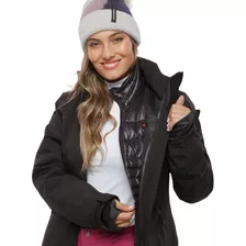 Campera Impermeable Mujer Montagne Arlet 4 En 1 Desmontable 