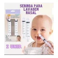 Kit 06 Seringas Pra Lavagem Nasal Ponta Macia 10 Ml C/2 Und