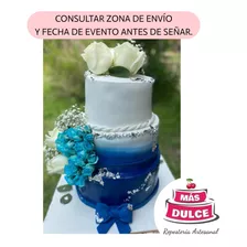 Tortas Decoradas Con Flores, Semi Desnudas/forrada Zona Sur.