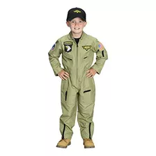 Traje Aeromax Jr. Piloto De Caza Con El Casquillo Bordado, T