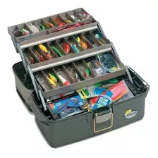 Caja De Pesca Estuche Con 3 Bandejas Grande Para Accesorios Marca Plano