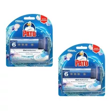 2 Detergente Pato Gel Adesivo Com Aplicador Marine Antiodor 