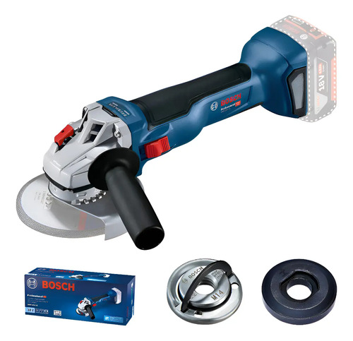 Amoladora Inalambrica Bosch Gws 18v-10 125mm Brushless Sola Azul 4.500-9.000