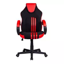 Cadeira Gamer Preta E Vermelha Pelegrin Pel-3005 Cor Preto E Vermelho