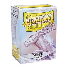 Sleeves Dragon Shield Matte White Branco Padrão