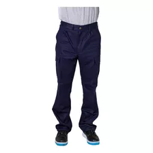 Pantalon Cargo Con Bolsillos De Trabajo Ombu Original 