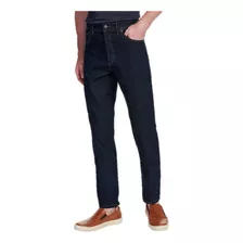 Calça Pierre Cardin Jeans Escuro Original Masculina Elastano