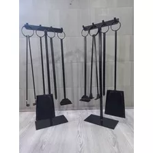 Set De Atizadores Para Parrilla Fogon Y Chimenea 