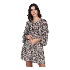 Vestido Casual Para Mujer Animal Print Mod.s23115 Bobois®