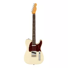Guitarra Elétrica Fender American Professional Ii Telecaster De Amieiro Olympic White Brilhante Com Diapasão De Pau-rosa