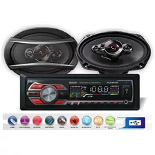 Combo Stéreo Usb Sd Radiobluetooth + Parlantes 6x9 Matrix