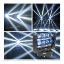 Adj Crazy 8 Cabeza Móvil Dmx Led Blanco Remate De Fabrica