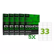 Etiqueta Adesiva A4 Ca4356 25,4x 63,5 Mm 500 Folhas Colacril