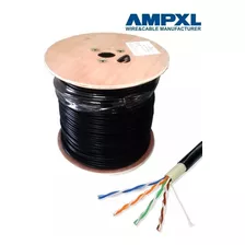 Rollo De Cable Utp Ampxl Cat6 305m Exterior Doble Chaqueta