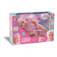 Boneca Mini Bebê Reborn New Born Faz Xixi (body) Divertoys