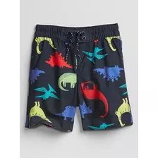 Traje De Baño Gap Short Dinosaurios Talle 12/18 Meses