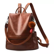 Mochila Mujer Moda Impermeable Cuero Bolsa Para Mujer