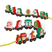 Juego De Decoración De Tren De Juguete De Tren De Navidad