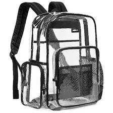 J.carp Bolsa Transparente Mochila Resistente Bolsa Transpare