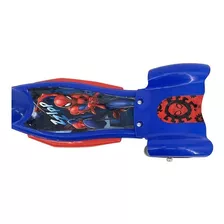 Scooter Con 3 Ruedas Y Canastilla Spiderman Producto Orig. Color Azul