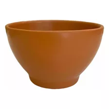 Bowl Tigela Cerâmica Refratária Terracota Jogo 4 Unidades