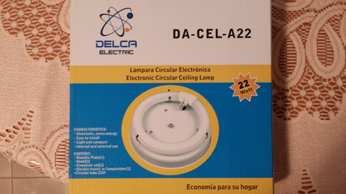 Lampara Circular Electrónica - 22w Marca Delca