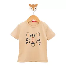 Remera Bebe De Algodón Estampa Tigre Talle 12 A 36m