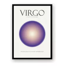 Virgo Y Su Aura Póster Imprimible Personalizado Signos Deco