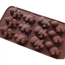 Forma Dinossauro Silicone Bombom Chocolate Trufa Pascoa