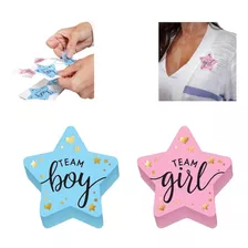 Stickers Estampas Revelación De Genero Baby Shower 20 Pcs