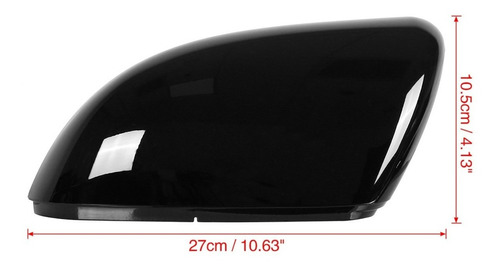 Espejo Retrovisor Exterior Carcasa Negra Para Volkswagen Foto 4