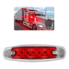 Plafón Lateral Camión 12 Led Tipo Peterbilt Fijo Y Estrobo