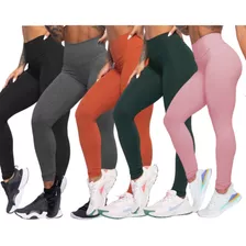 Kit 5 Calças Legging Feminina Academia Atacado Revenda