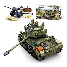 Wwii M261 Pershing Medium Tank Building Blocks Toy 2 En...