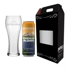 Kit Patagonia Bohemian Pilsener 410ml + Vaso - Pérez Tienda