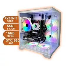 Pc Gamer Aquario Ryzen 5 5500 Gtx 1650 Ssd 512gb 16gb Water