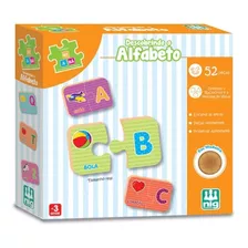 Brinquedo Infantil Educativo Descobrindo O Alfabeto 52 Peças