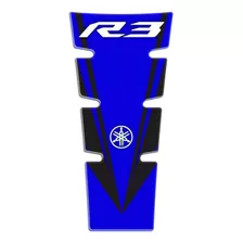 Adesivo Protetor Tanque Yzf R3 2016/2020 Resinado 3 M Mod 5 Cor Azul
