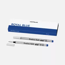 Original Refil Montblanc Fineliner Cor Azul Escrita B Cx/2