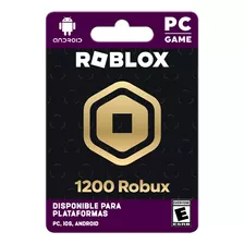 Roblox Tarjeta De Regalo Virtual 1200 Rbux